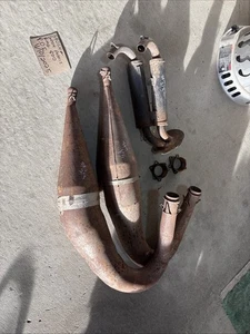 2004 Polaris RMK 800 SLP twin exhaust pipes muffler 390 - Picture 1 of 19