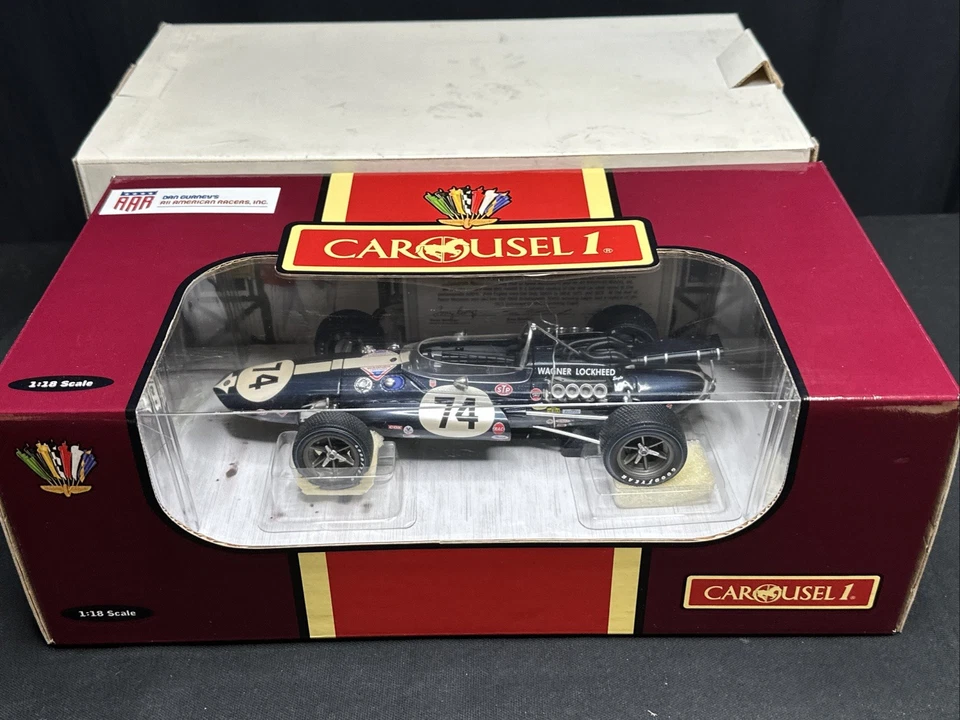 КАРУСЕЛЬ 1 AAR EAGLE #74 DAN GURNEY WAGNER LOCKHEED EAGLE 1967 INDY 500 #4761 - Изображение 1 из 4