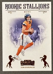 2024 Panini Contenders Football Rookie Stallions Bronze Bo Nix Broncos RC #2 - Picture 1 of 2