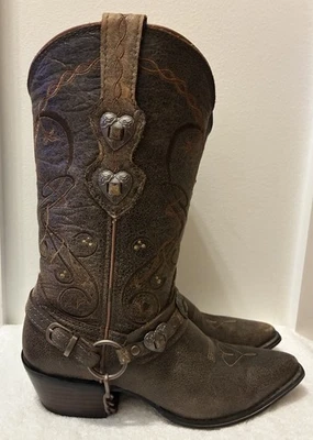 Botas rompecorazones de cuero Durango Crush para mujer 6 M arnés occidental corazón vaquera Foto 1 de 4