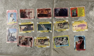 ЛОТ ИЗ 14 КАРТ ИМПЕРИЯ ЗВЕЗДНЫХ ВОЙН НАНОСИТ ОТВЕТНЫЙ УДАР 1980 TOPPS - Изображение 1 из 4