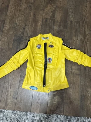 Kill Bill Miramax Ulma Thurman piccola giacca vinile cosplay costume toppe 2022 - Immagine 1 di 4