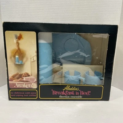 Conjunto Termo DE COLECCIÓN Aladdin’s "Desayuno en la Cama" Nº Caja abierta B-4100 años 70 Foto 1 de 4