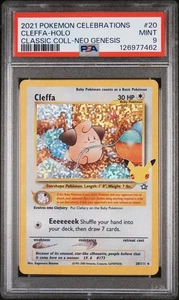 PSA 9 Pokemon Celebrations Cleffa Holo #20 Classic Collection Neo Genesis - Picture 1 of 2