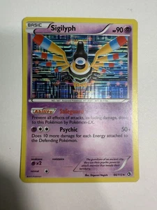 Sigilyph - 66/113 - Pokemon Legendary Treasures Negro Blanco Holo Tarjeta Rara Casi Nueva - Imagen 1 de 4