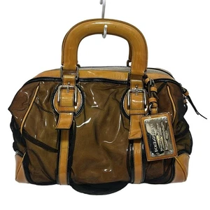 Borsa a mano originale DOLCE&GABBANA Miss Romantic - beige nera pelle verniciata nylon - Foto 1 di 9