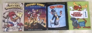 Woody Woodpecker,Looney Tunes,Tom and Jerry,Rocky and Bullwinkle DVD Cartoons - Picture 1 of 6