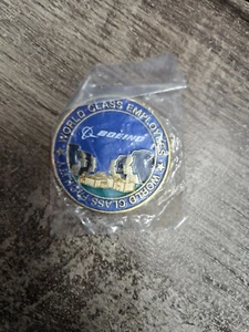 VTG  Boeing 50 Years Satellite Token Metal Coin 1961-2011 +vtg Employee Pin - Picture 1 of 2