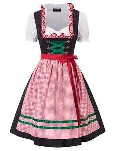 Women's German Dirndl Dresses Costumes for Bavarian Oktoberfest Carnival Hall... - Picture 1 of 7