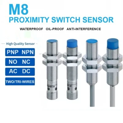 8MM Aviation Connector12V Proximity Awitch Aensor Aviation Plug Induction Switch - Image 1 of 4