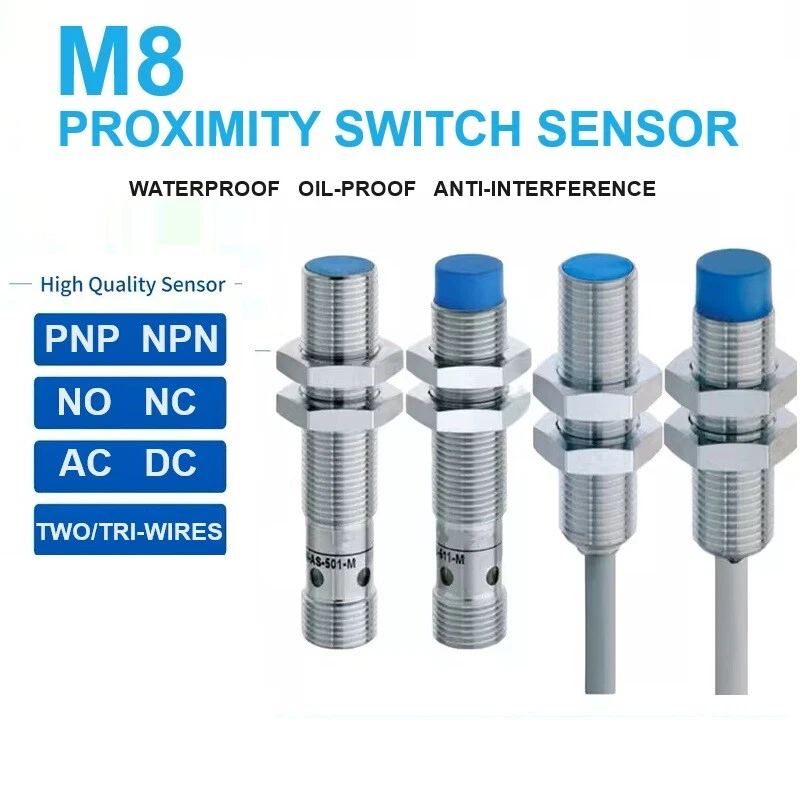 8MM Aviation Connector12V Proximity Awitch Aensor Aviation Plug Induction Switch - Image 1 of 4