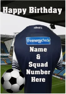 pnc172 Millwall Happy Birthday Greetings Card Personalised Create For Any Event - Picture 1 of 1