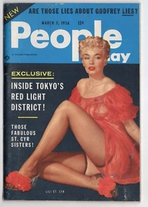 People Today Mar 7 1956 STANLEY KRAMER Lily St. Cyr GARDNER RAE Pocket Mens Mag - Imagen 1 de 2