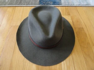Stetson Pony Express Outland Pure Wool Cowboy Hat Olive Green Size 7 1/2 - Picture 1 of 8