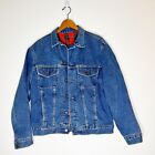 Vintage Gap Men’s Plaid Flannel Lined Stonewash Denim Jacket Size Med USA Made