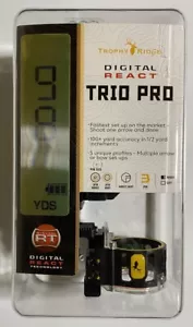Trophy Ridge Digital React Trio Pro 3 pin mirino ad arco modello nero # AS713DR19 NUOVO! - Foto 1 di 7