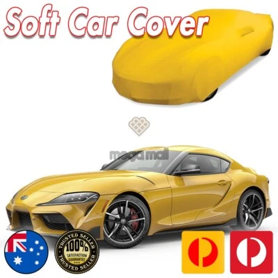 Cubierta antipolvo amarilla para Toyota Supra lavable felpa suave Foto 1 de 4
