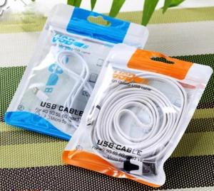 New Premium Plastic Retail Packaging Bag for USB Cable & Cell phone Accessories - Picture 1 of 36