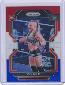 2022 Panini Prizm WWE Red White and Blue Prizm Ivy Nile RC - Bild 1 von 2
