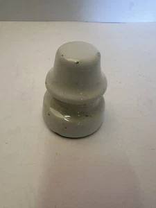 Electrical Ceramic Insulator Vintage Glass Off White Porcelain Threaded SA - Picture 1 of 4