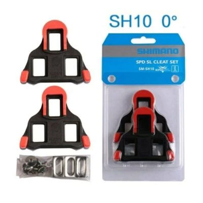 Shimano SM-SH10 Fixed SPD-SL Clipless Road Bike Pedal Cleats RED US SELLER - Image 1 of 4