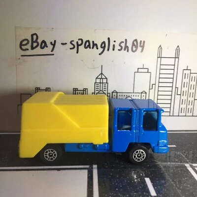 Corgi Juniors Refuse Garbage Truck Blue Yellow GT Britain 1/64 Loose MINT NICE - Image 1 of 4