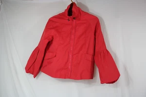Zara kids girls pink jacket balloon sleeves zip up size 13-14 - Picture 1 of 9