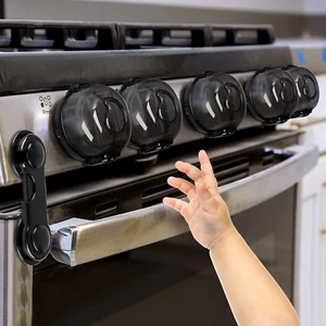 Stove Knob Covers for Child Safety (5 + 1 Pack) Gas Stove Knob Covers with Stron - Picture 1 of 12