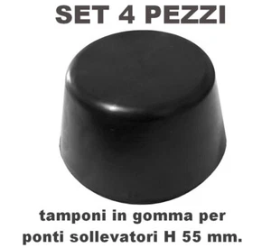 4 TAMPONI per PONTE SOLLEVATORE- speciali per AUTO Elettriche VERA GOMMA ITALY - Imagen 1 de 1
