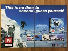 MTV Sports Snowboarding PS1 Playstation 1 1999 Vintage Print Ad/Poster Official