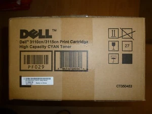 Genuine Dell 3110cn/3115cn High Capacity Cyan Toner Cartridge PF029 - Picture 1 of 1
