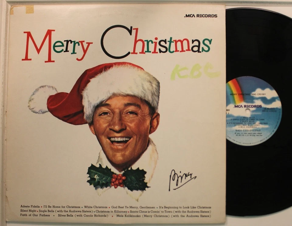 Bing Crosby Korean Import Lp Merry Christmas (1984) On Mca - Vg+ / Vg+ (Tape Sta - Image 1 of 1