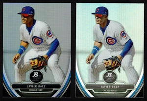 Bowman Platinum Prospects BPP10 2013 Javier Báez base y refractor - Imagen 1 de 2