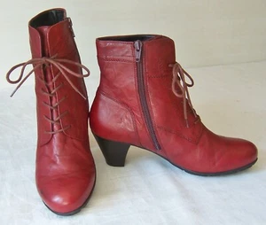 "GABOR" Gr.38,5 Stiefeletten/Boots Leder weinrot TOP-Zustand!!! - Bild 1 von 9