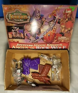 Bandai 1998 Mystic Knights Of Tir Na Nog Jousting Angus Vs. Rock Wolf - Picture 1 of 8