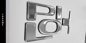 Tailgate raised reflective letters compatible with HONDA PILOT 23 24 CHROME - Bild 1 von 1