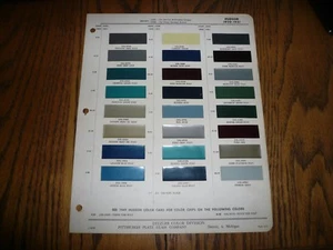 1950 1951 Hudson Ditzler Color Chip Paint Sample - Vintage - Bild 1 von 1