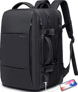 BANGE Weekender Carry-on Travel Backpack,45L Expandable,Convertible to Briefcase - Picture 1 of 7