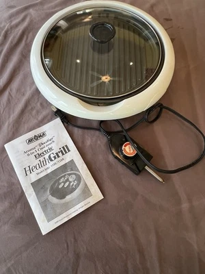 Parrilla eléctrica de salud Aroma Prestige 11” Cool Touch AHG-1125. Usado. Sin caja Foto 1 de 4