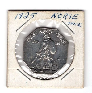 1925-P MEDAGLIA NORRENA-P PLANCETTA SPESSA / ZECCA USA / 90% ARGENTO / UNICA DA COLLEZIONE - Foto 1 di 2