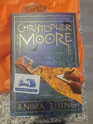 Anima Rising-Christopher Moore (HC, 2025) 1st/1st SIGNED Klimt, Freud, Jung Lamb - Image 1 of 4
