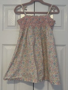 Vestido ajustado floral de algodón para niñas Petit Bateau niña francesa cabaña pradera 5 años - Imagen 1 de 4