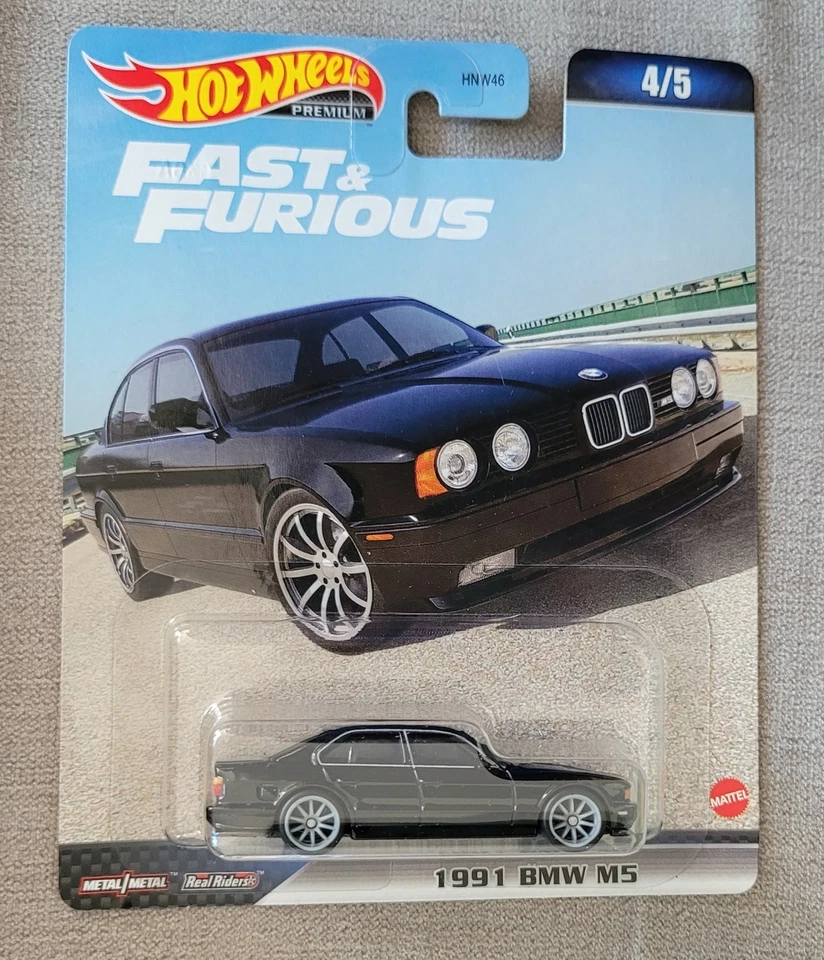 Hot Wheels Premium Fast & Furious Real Riders 1991 BMW M5 4/5 - Image 1 of 4
