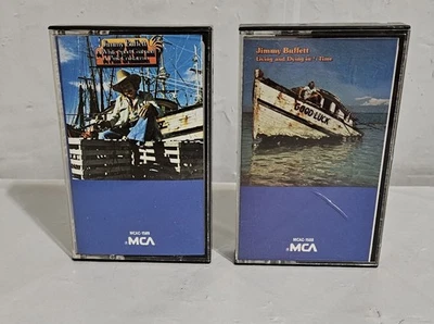 Lot of 2 Jimmy Buffett White Sport Coat, Living and Dying Cassette - Image 1 of 2