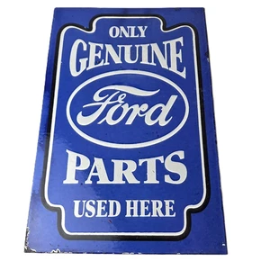 Vintage Ford Motors Sign - Gas Pump Classic Automotive Parts Porcelain Sign - Picture 1 of 14