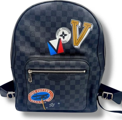 Louis Vuitton LIMITED EDITION DAMIER GRAPHITE WORLD TOUR JOSH BACKPACK N64424 - Image 1 of 4