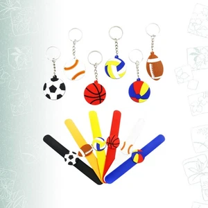 12 PIEZAS Llavero Infantil Pulsera Llaveros Bola Banda Silicona - Imagen 1 de 11