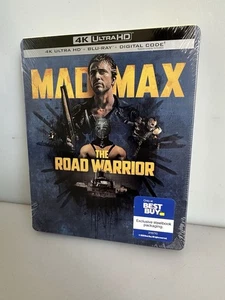 Max Mad: The Road Warrior SteelBook (4K Ultra HD, Blu-ray, 1981) BOX SHIPPING - Picture 1 of 2