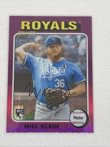 WILL KLEIN 2024 Cromo Topps Heritage Alto Número #008/699 SP RC - Imagen 1 de 2