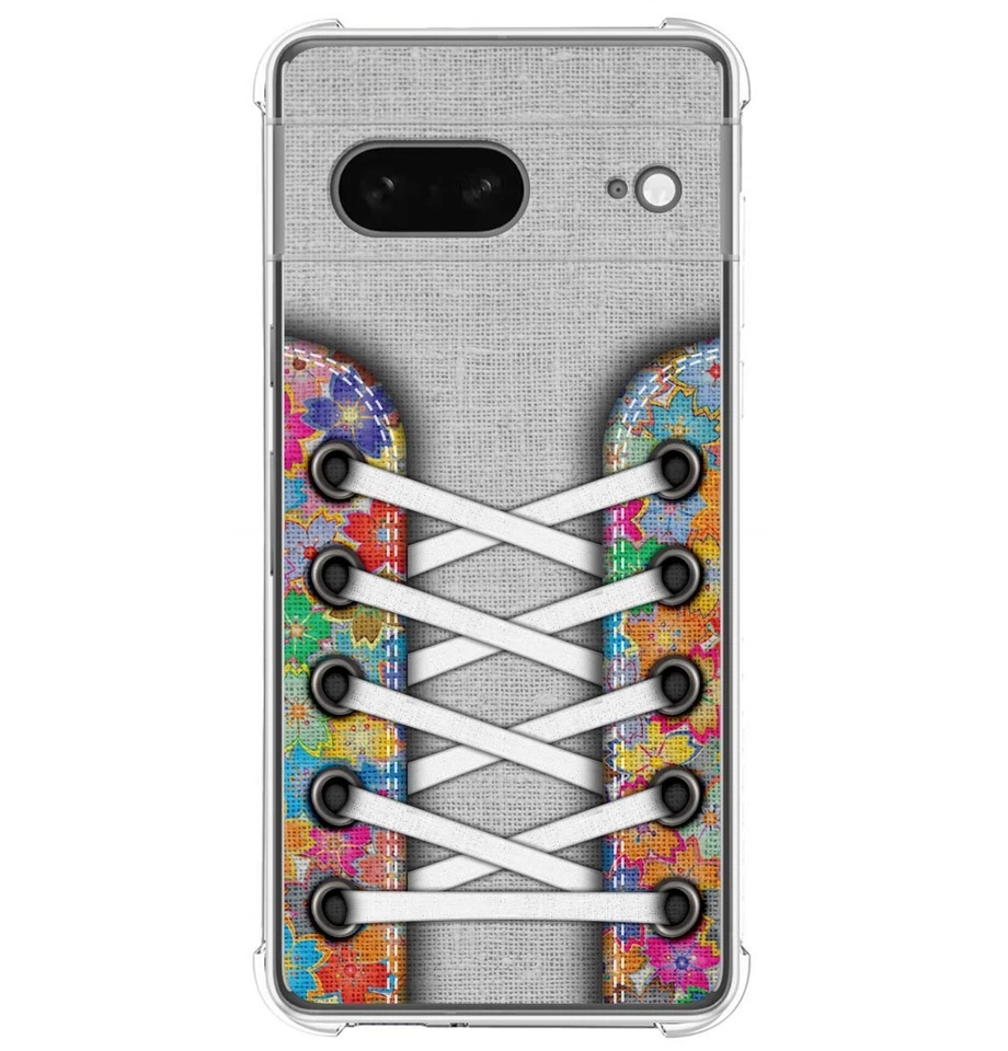 Custodia In Silicone Antishock Per Google Pixel 7 5G Design Scarpe 04 Disegni - Immagine 1 di 1